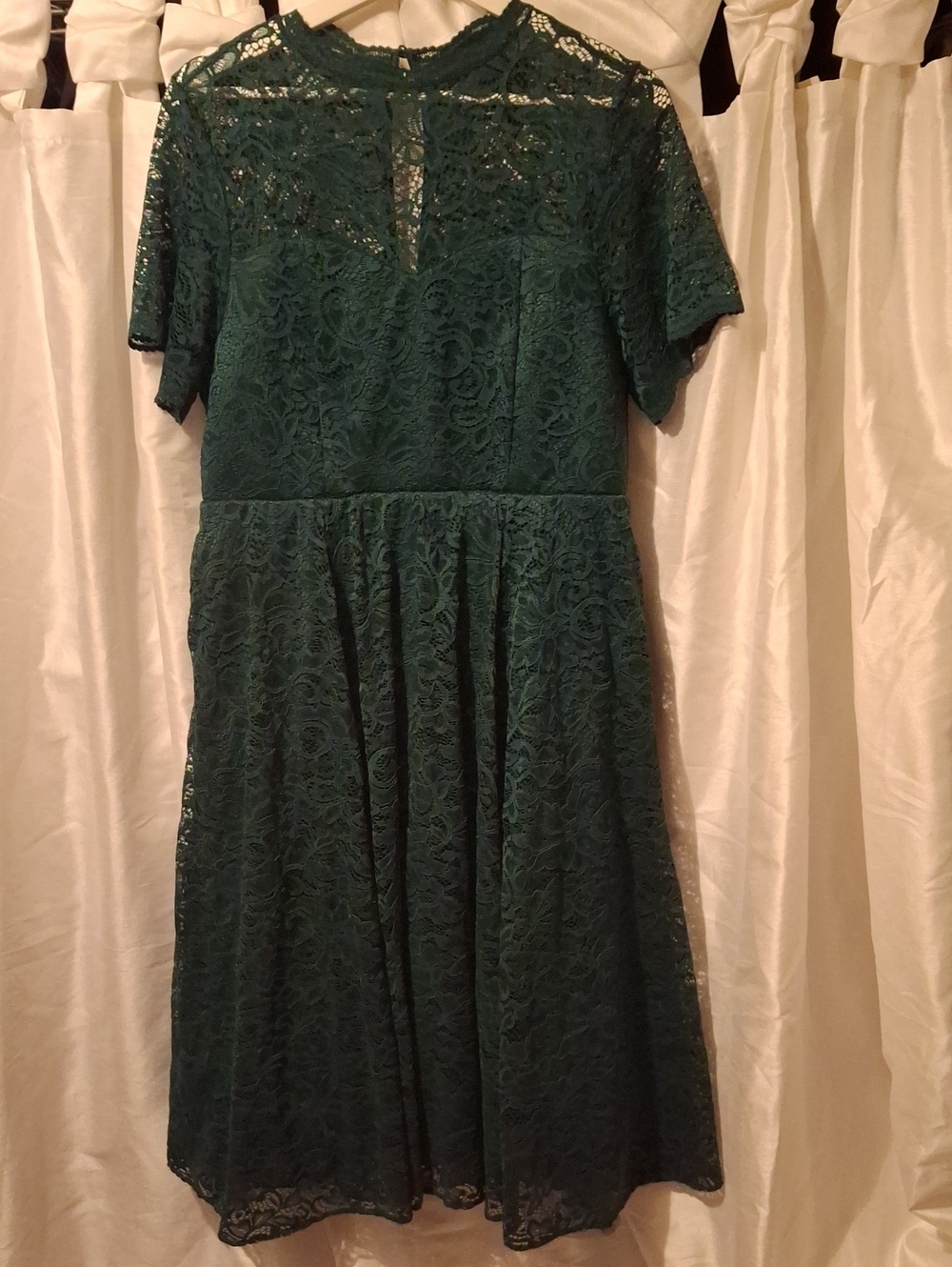torrid Forest Green Lace Midi Dress